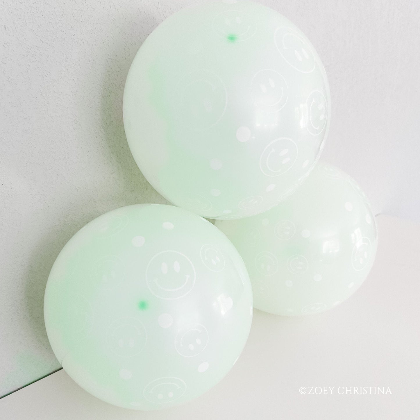 Smiley Face Pattern Balloons – Cute Pastel Party Decorations