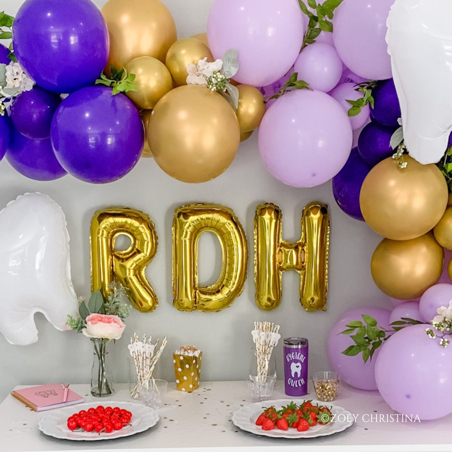 Dental-Themed Party Balloons – Fun Sayings + Tooth Balloons for RDH & Dentist Celebrations