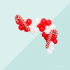 Candy Cane Balloon Garland Kit – Red & White Christmas Party Decor