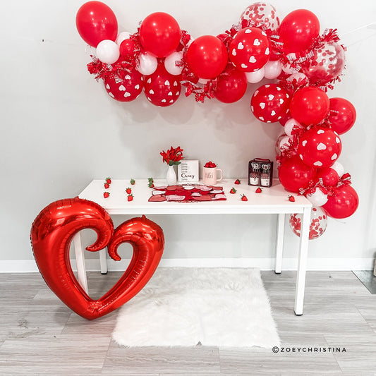 Romantic Heart Balloon Garland Kit