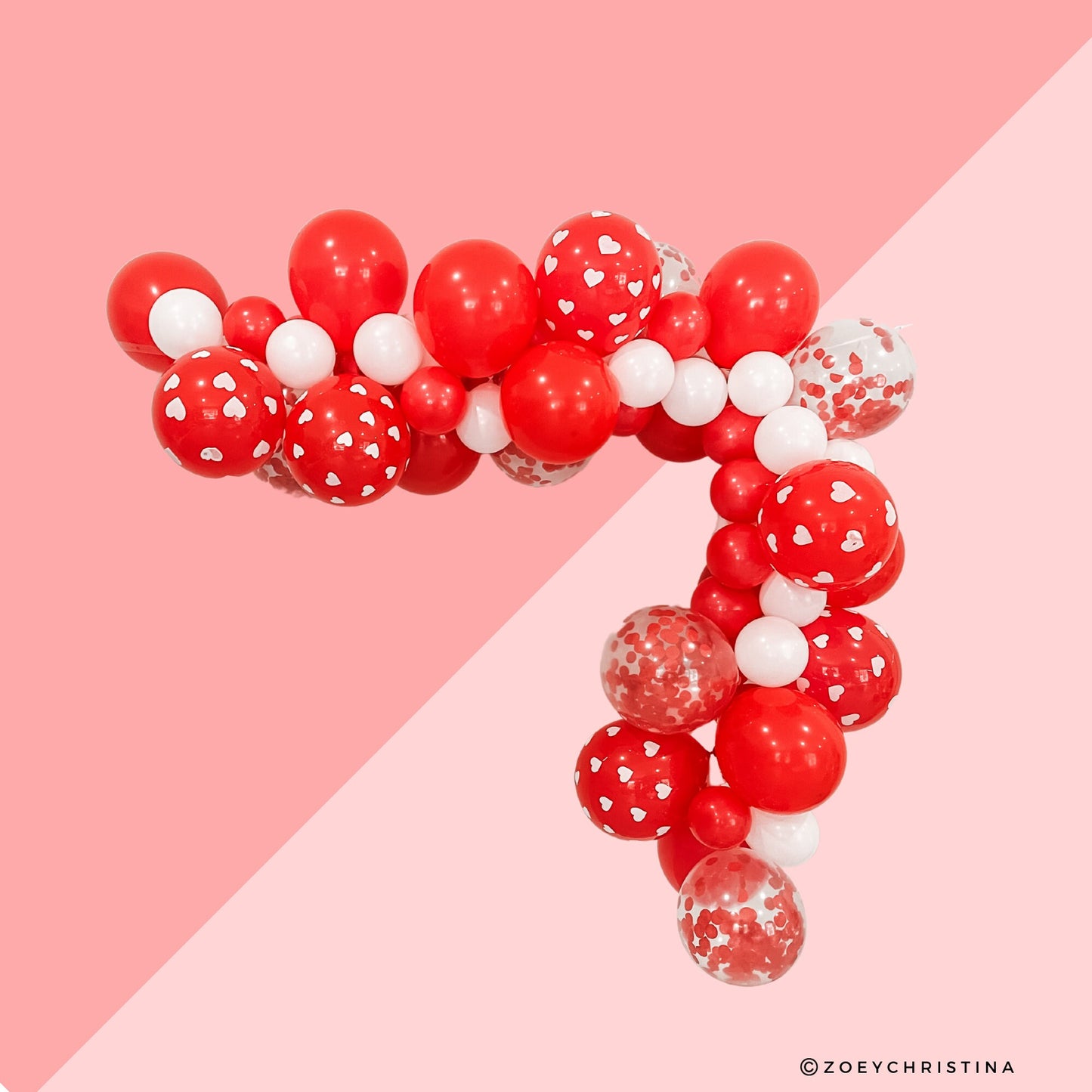 Romantic Heart Balloon Garland Kit