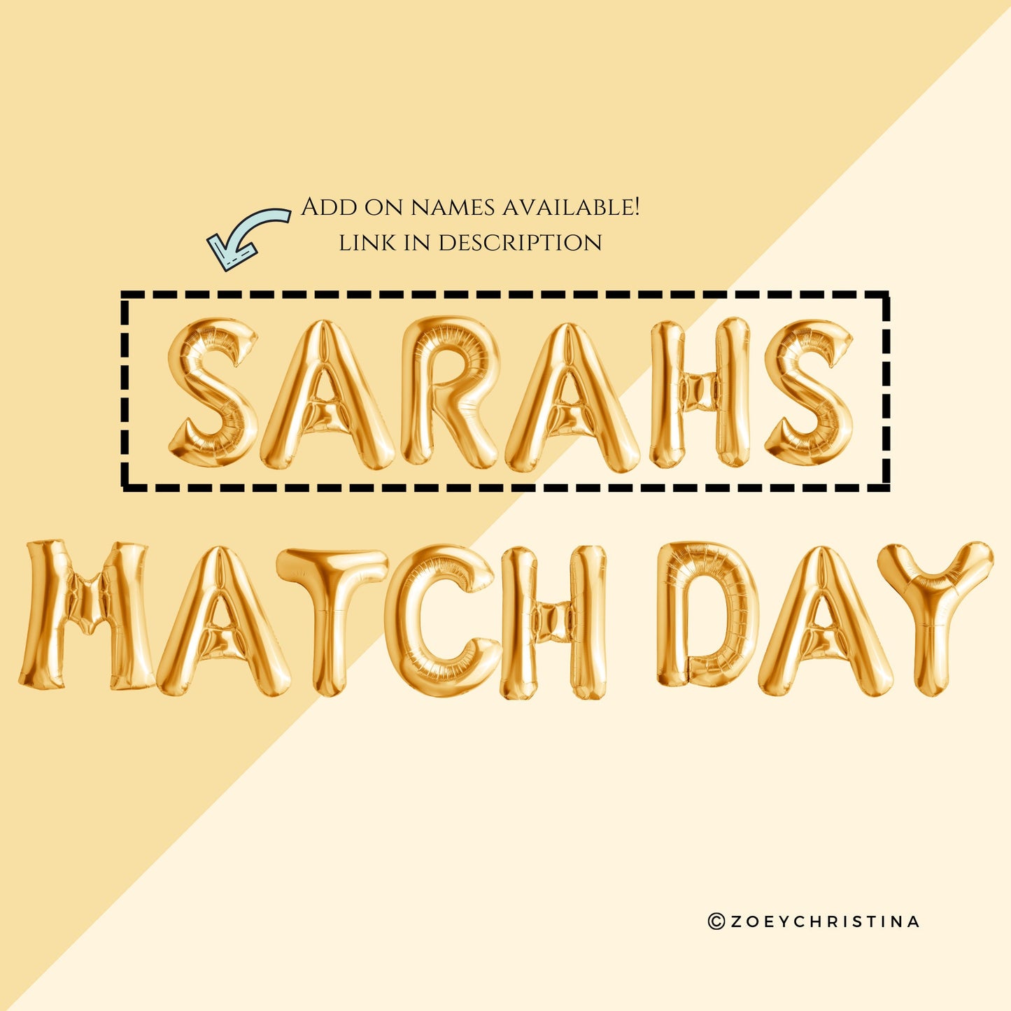 Match Day Foil Letter Balloons – 16” Air-Fill Only Residency Celebration Kit