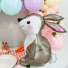 Woodland Bunny Foil Balloon – Easter & Baby Shower Decor