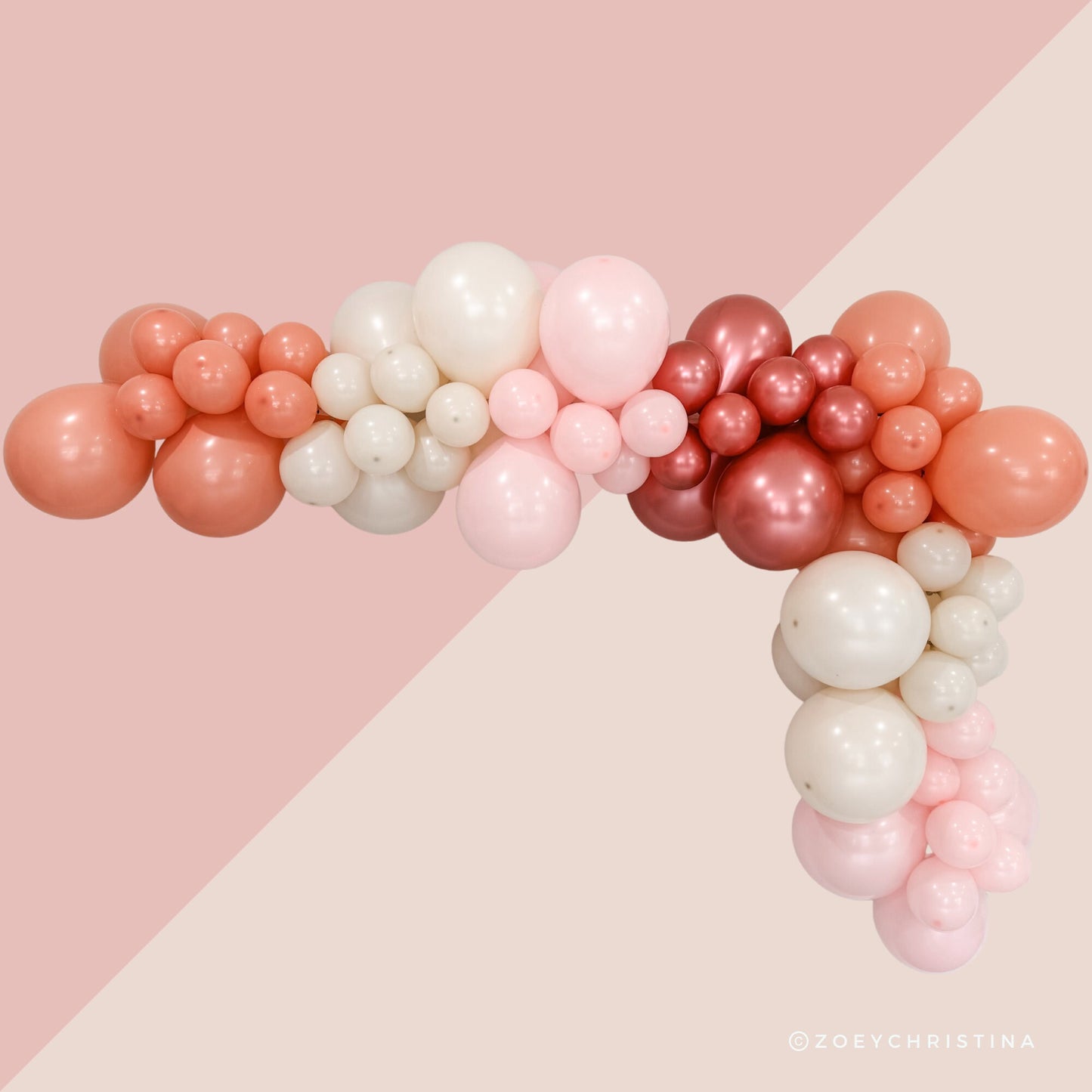 Mother’s Day Balloon Garland Kit – Rose Gold & Blush Pink Balloon Arch