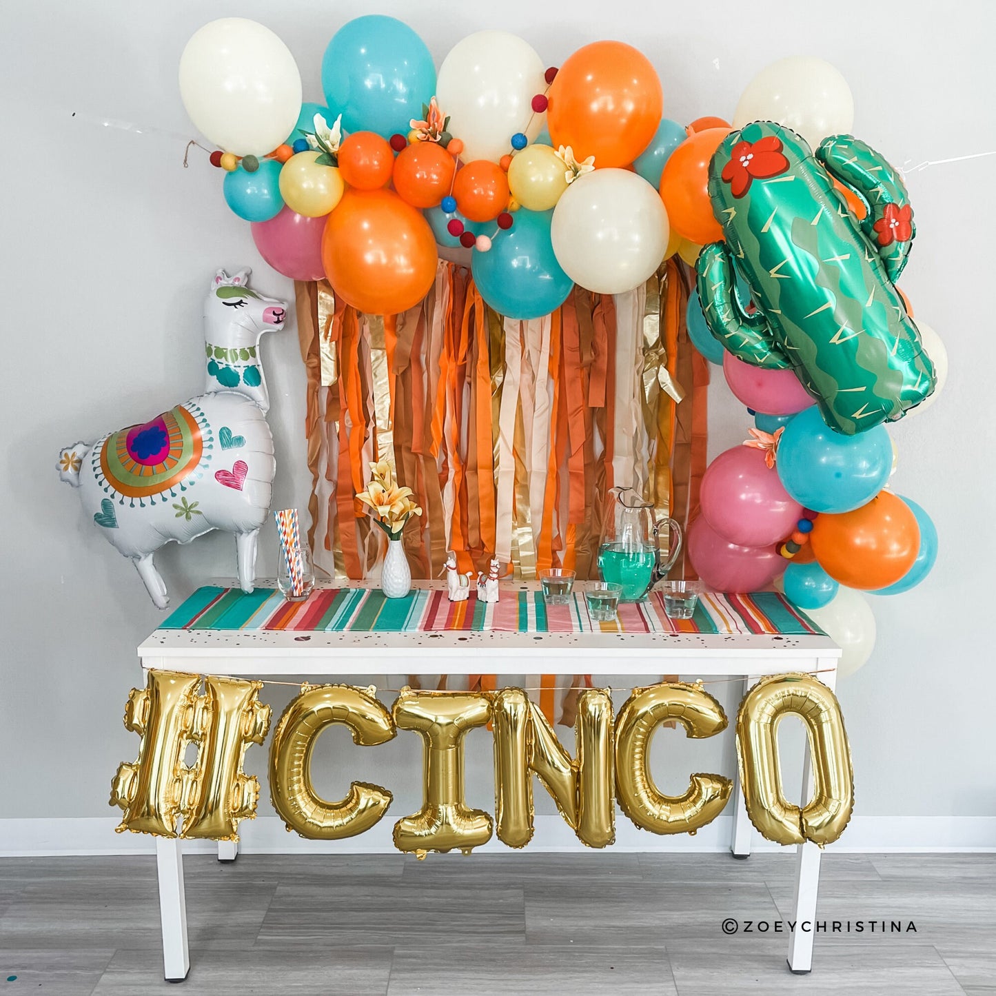 Cinco de Mayo Balloon Arch – Colorful Fiesta-Themed Decoration