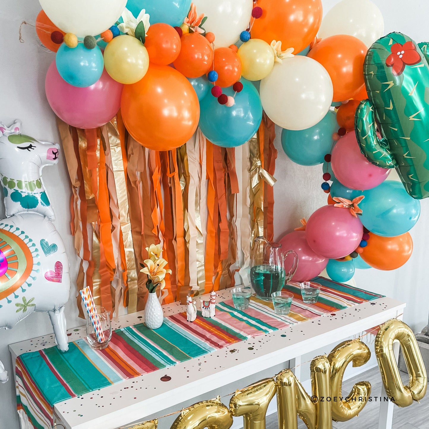 Cinco de Mayo Balloon Arch – Colorful Fiesta-Themed Decoration