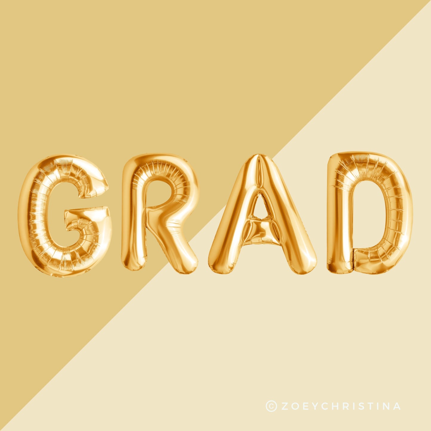 High School Graduation Foil Letter Balloon Kits – 16" Air-Fill Letters