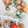 Wildwood Balloon Garland Kit – Nature-Inspired Brown, Orange & Green Party Decor