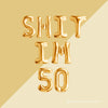 SHIT I'M 50 Foil Letter Balloons – Funny 50th Birthday Party Decor