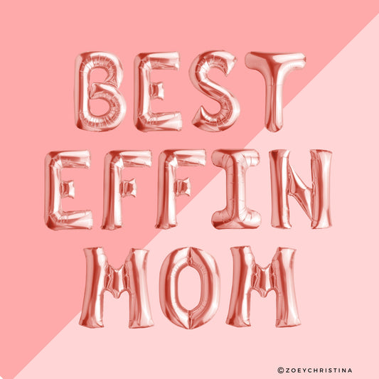 Mother’s Day Foil Balloon Letter Kits – Mom Celebration Party Decor