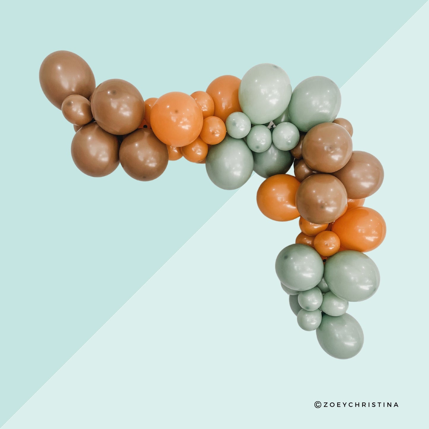 Wildwood Balloon Garland Kit – Nature-Inspired Brown, Orange & Green Party Decor