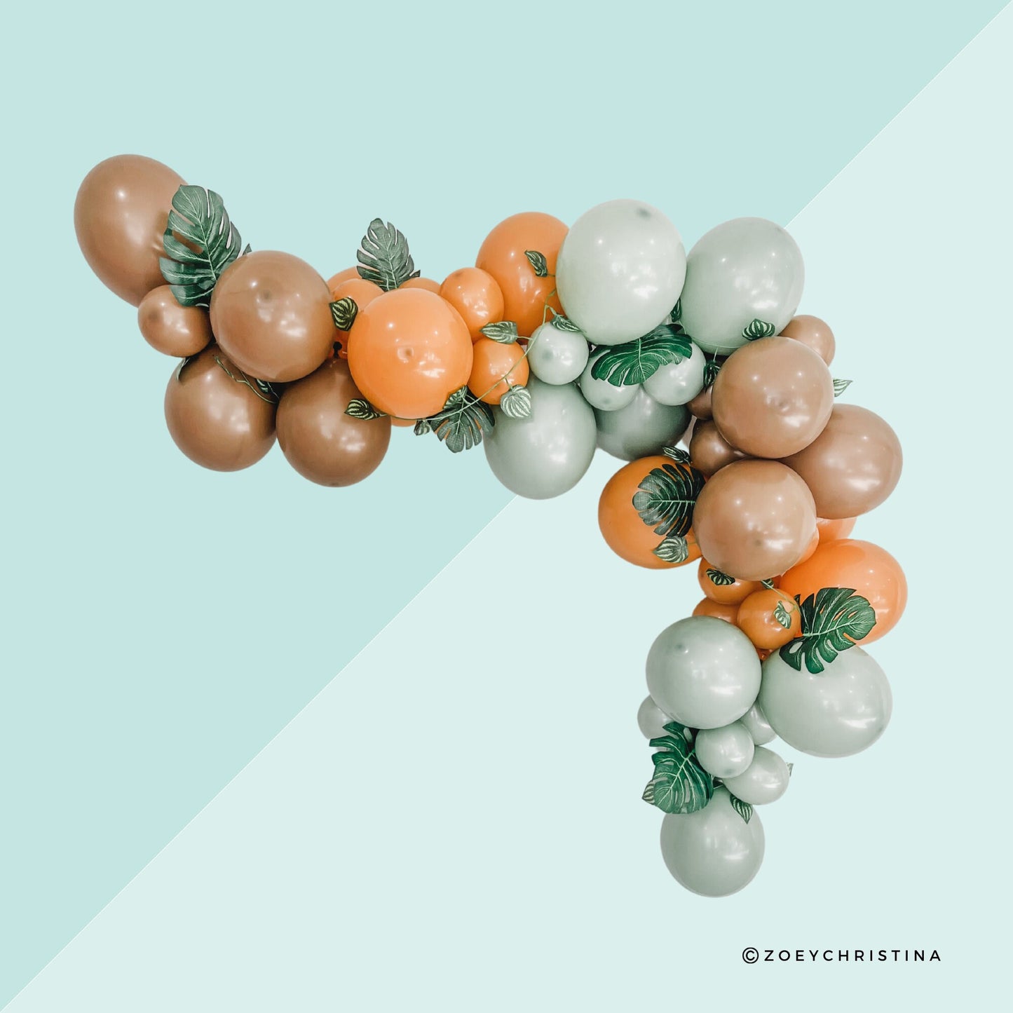 Wildwood Balloon Garland Kit – Nature-Inspired Brown, Orange & Green Party Decor
