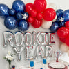 Baseball Balloon Garland Kit - Red, White & Blue for 4th of July, Sports Parties