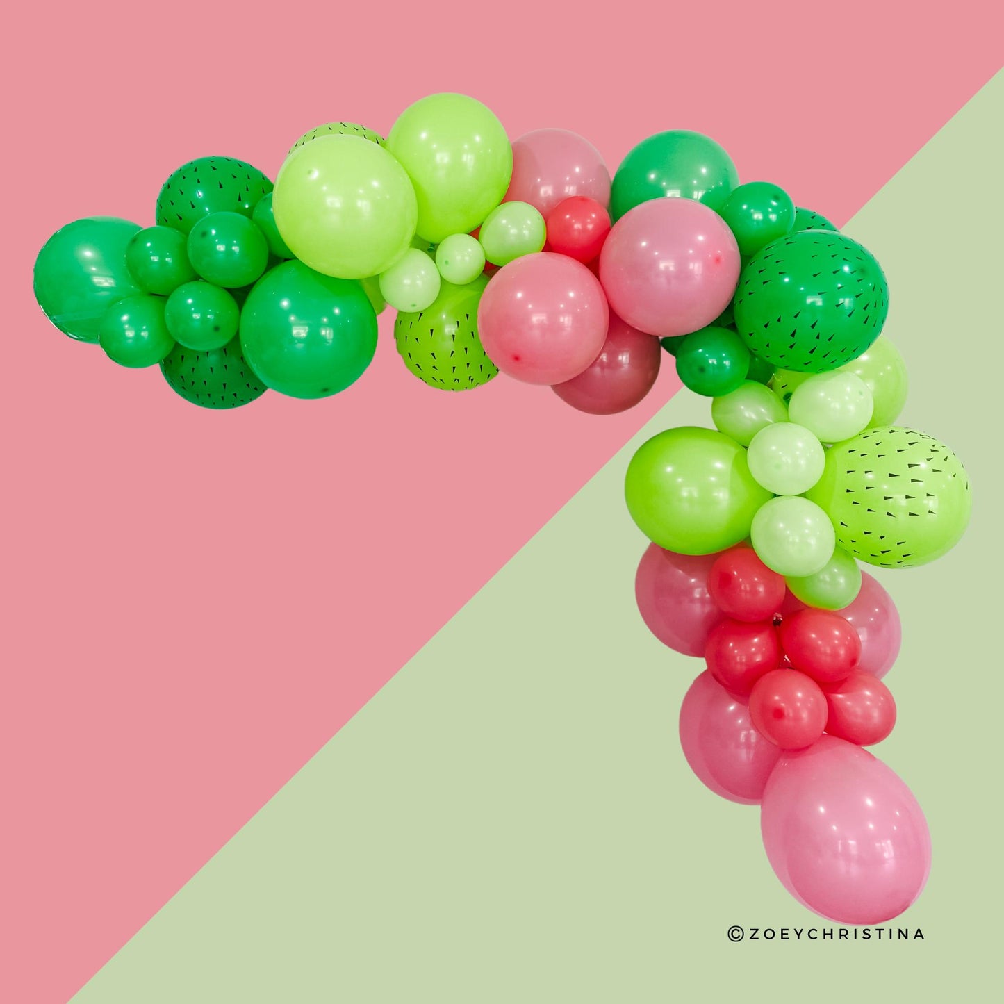 Cactus Blossom Balloon Garland Kit – Green & Pink Desert Party Decor