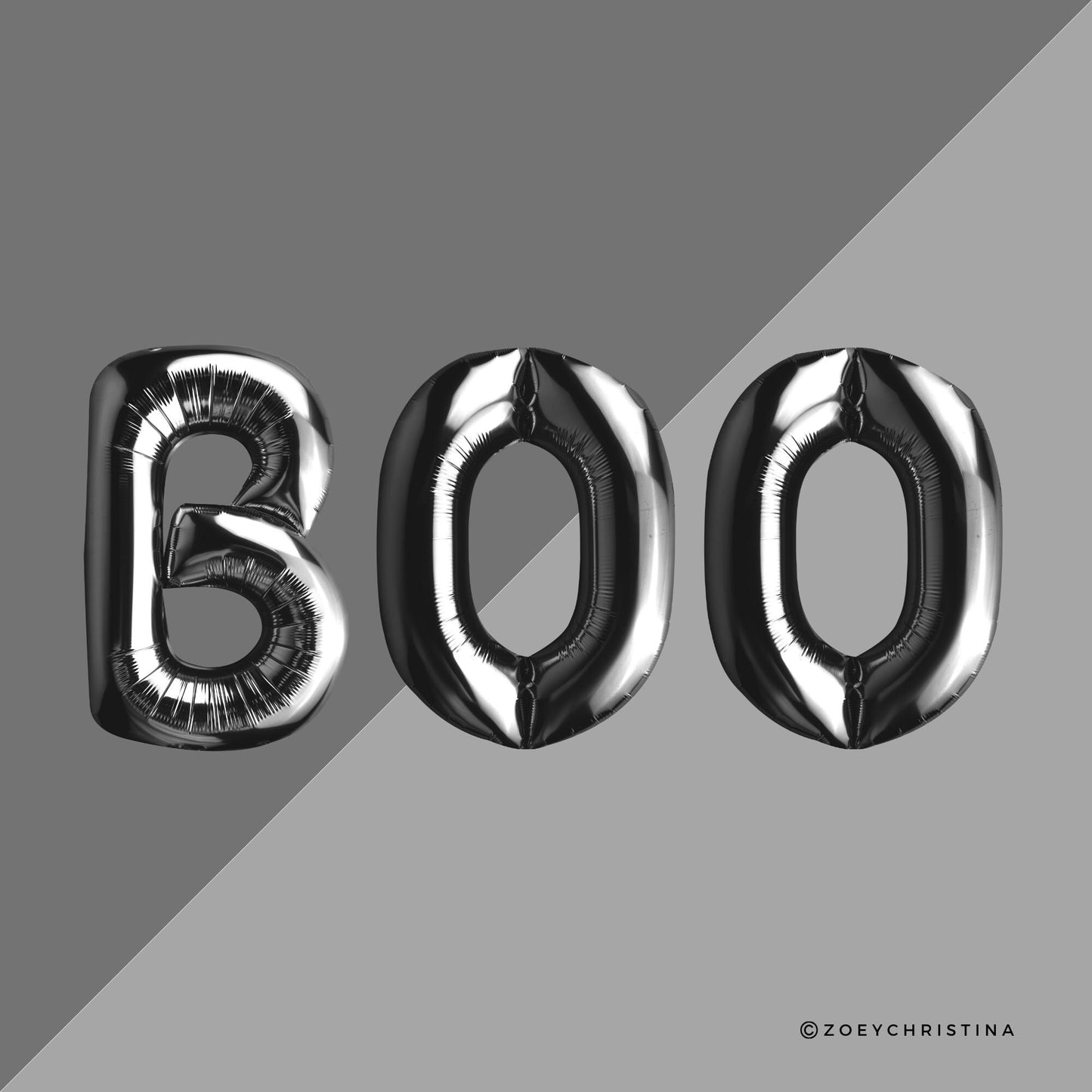Halloween Foil Balloon Letter Kits – 16" Air-Fill Balloons in Spooky Sayings