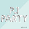 Slumber Party & Women’s Sleepover Decor - Foil Balloon Letter Kits