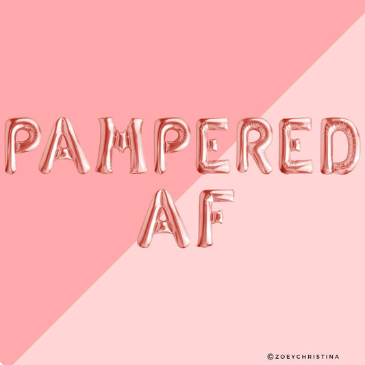 Slumber Party & Women’s Sleepover Decor - Foil Balloon Letter Kits