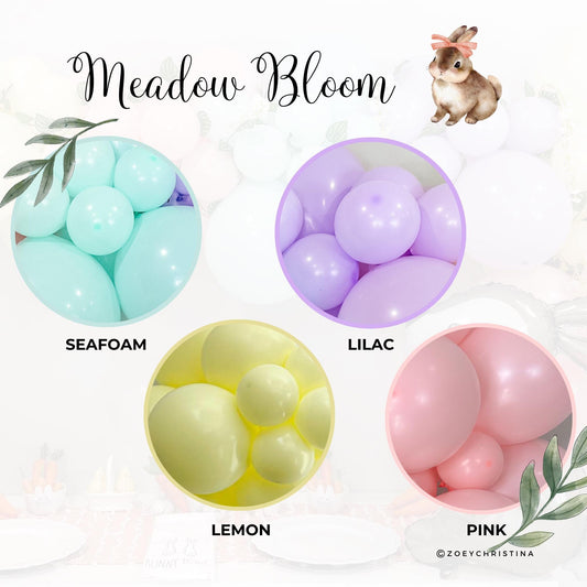 Garden Party Collection Light Pastel Theme Balloon Garland