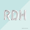 Dental-Themed Party Balloons – "RDH" & "Hygiene Queen" Foil Letter Kit