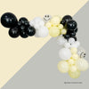Happy Dude Smiley Balloon Garland – Yellow, White & Black Party Balloon Kit