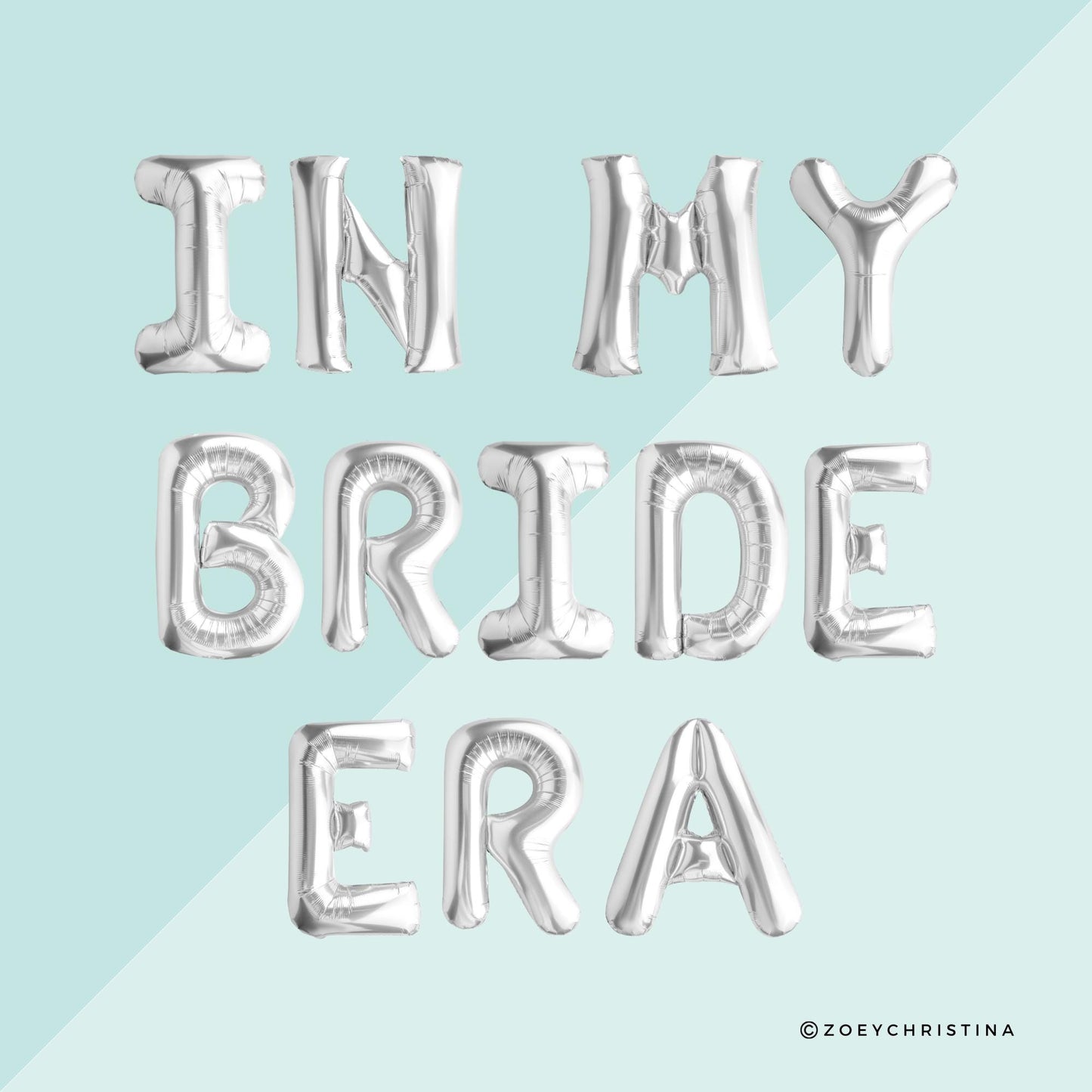 Bachelorette Party Balloon Kit – "IN MY BRIDE ERA" Statement Backdrop