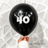 Funny 40th Birthday Balloons – "SHIT I'M 40" Latex in Multiple Colors