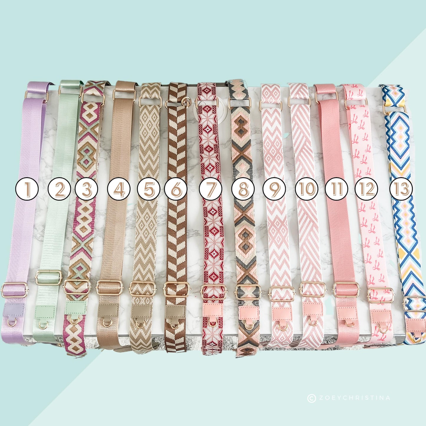 Adjustable Add-On Bag Straps - Crossbody Purse Straps - Stylish Options for Shoulder, Crossbody, or Handbags