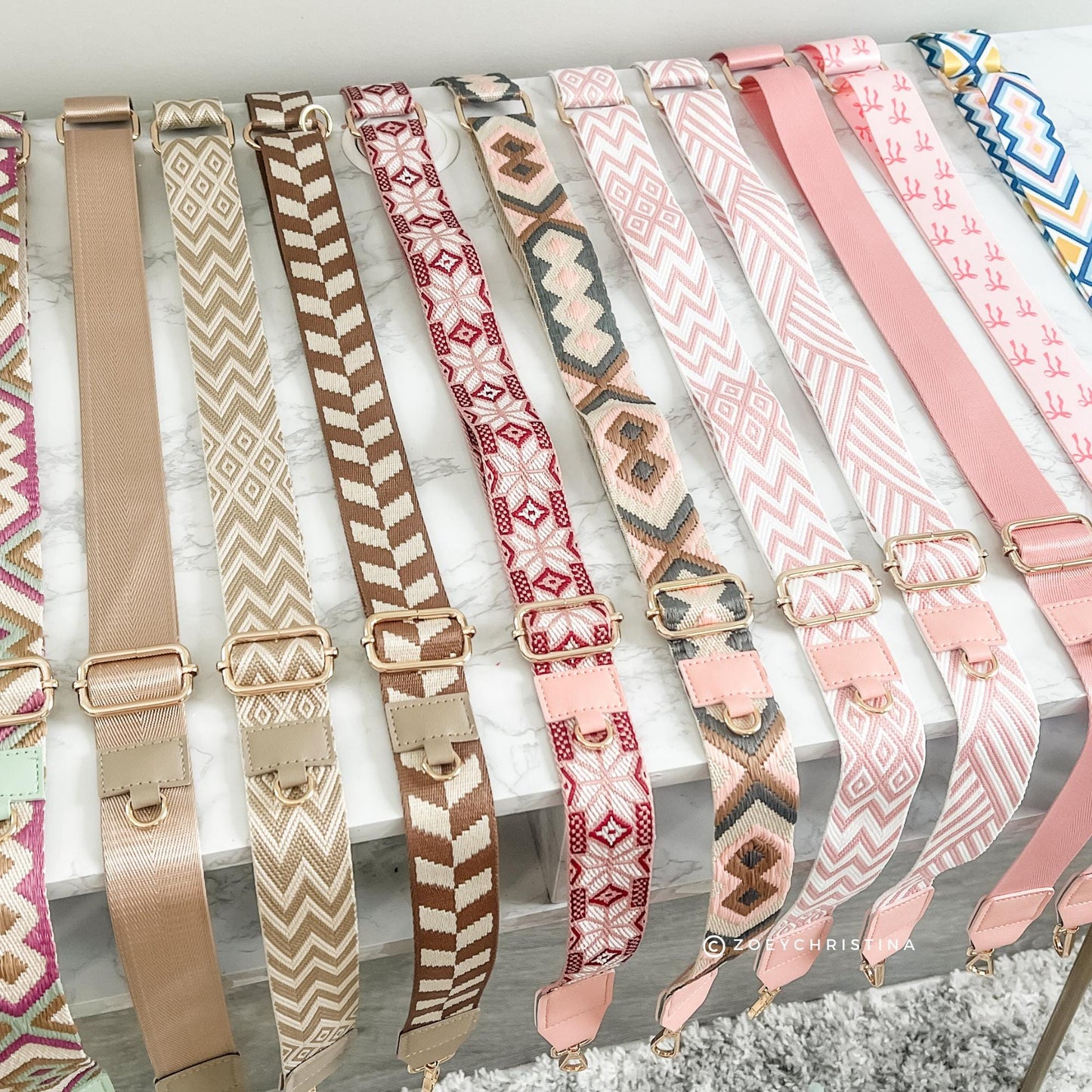 Adjustable Add-On Bag Straps - Crossbody Purse Straps - Stylish Options for Shoulder, Crossbody, or Handbags