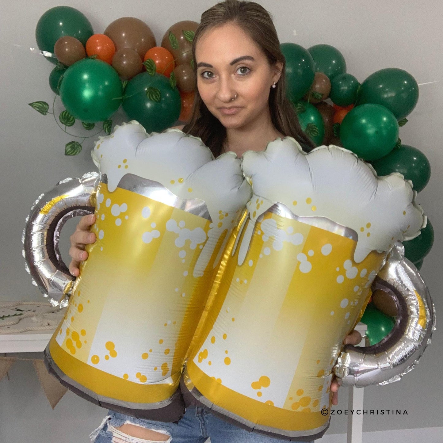🍻 Jumbo Beer Mug Foil Balloon – Cheers!