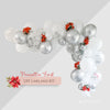 Elegant Christmas Balloon Garland – Snowy Theme for Weddings & Celebrations
