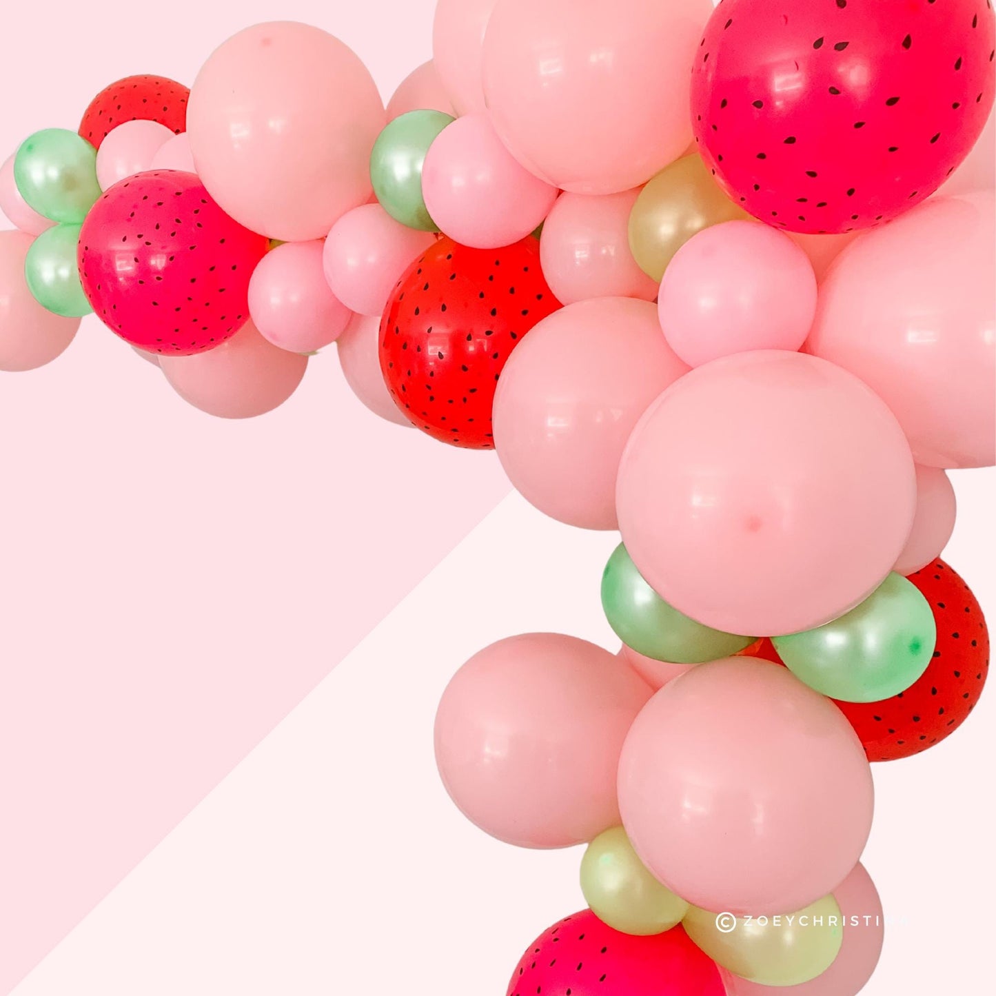 Berry Bliss Balloon Garland Kit – Strawberry-Themed Pink & Red Party Decor