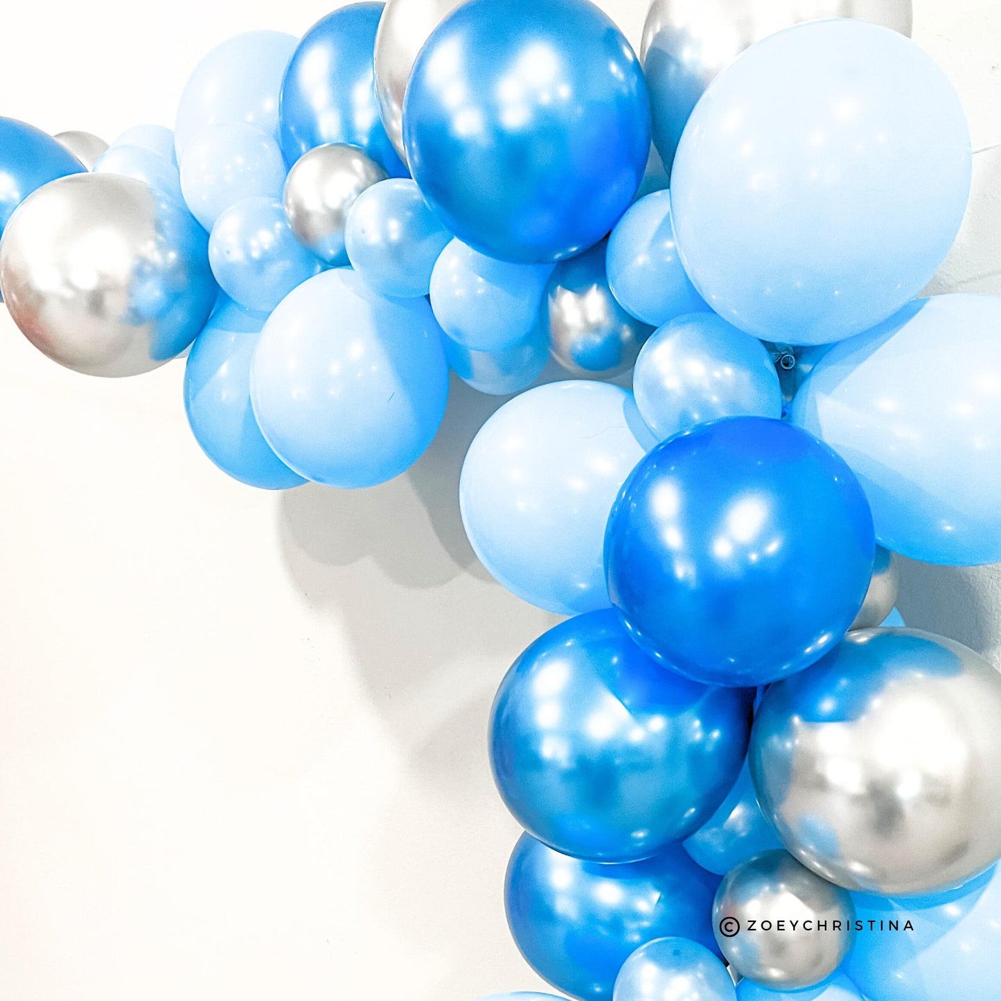 Last toast on the slopes theme - Blue Decor for Boy Baby Showers, Blue Themed Bachelorette Parties, Gender Reveal, Ice Snow and Celebrations