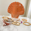 Tropical Themed Seashell Pouch – Beach Wedding & Bridesmaid Favor Gift Bag, Hangover recover kit bag - Last Toast on the Coast Bachelorette