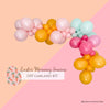 Spring-Themed Balloon Garland – Pink, Blue & Orange Easter Decor