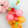 Spring-Themed Balloon Garland – Pink, Blue & Orange Easter Decor