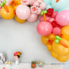 Spring-Themed Balloon Garland – Pink, Blue & Orange Easter Decor