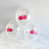 She's the Cherry on top Bridal Shower Pink Bow Coquette - Cherry Themed Balloon bouquet - for Bachelorette, Birthdays, Baby Showers