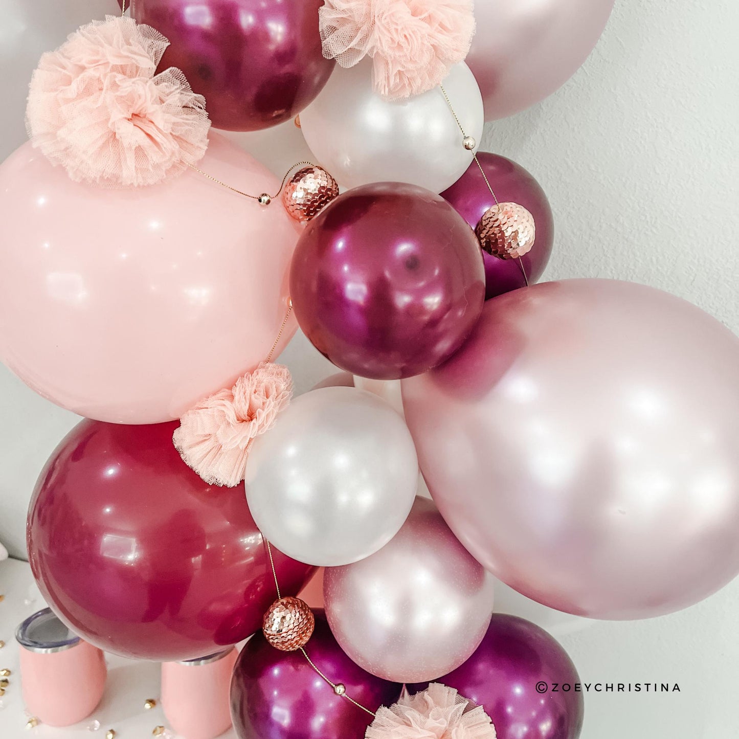 Pink Amethyst Balloon Garland Kit - Pink & Purple Party Decor for Bachelorette Parties, Sleepovers, 21st Birthdays