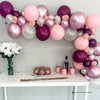 Pink Amethyst Balloon Garland Kit - Pink & Purple Party Decor for Bachelorette Parties, Sleepovers, 21st Birthdays