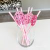 Pickleball Paper decorations Drinking Straws – Pickle ball team Paddle Ball Drink Stirrers | Sports Sporty Girly Birthday party decor