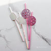 Pickleball Paper decorations Drinking Straws – Pickle ball team Paddle Ball Drink Stirrers | Sports Sporty Girly Birthday party decor