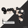 Roaring 20’s Balloon Garland Kit – Black, Gold & Glam | Great Gatsby Party Decor for Birthdays, NYE, Bridal Showers and More