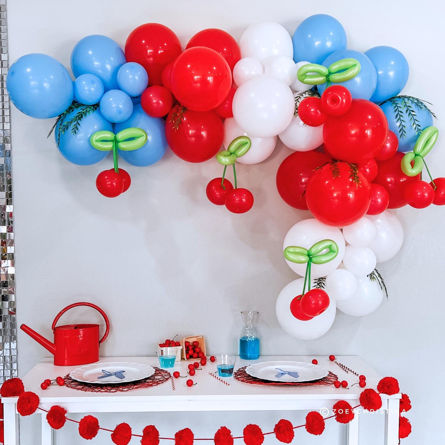 Cherry Party Decorations, She's the Cherry on top Bridal Shower, Cherry Themed Kit for Bachelorette, Birthdays, Baby Showers, Summer Parties