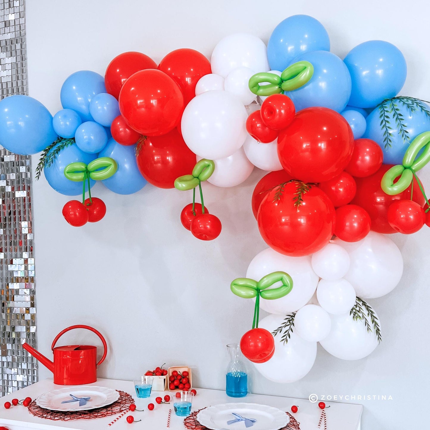 Cherry Party Decorations, She's the Cherry on top Bridal Shower, Cherry Themed Kit for Bachelorette, Birthdays, Baby Showers, Summer Parties