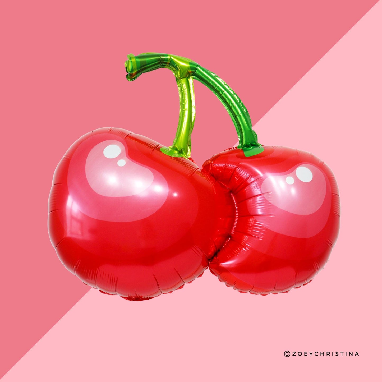 Cherry Foil Balloon - She's the cherry on top - Sweet One Fruit-Themed Parties, Cherry Birthday Picnic Decor Summer Celebrations - Cherries
