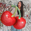 Cherry Foil Balloon - She's the cherry on top - Sweet One Fruit-Themed Parties, Cherry Birthday Picnic Decor Summer Celebrations - Cherries