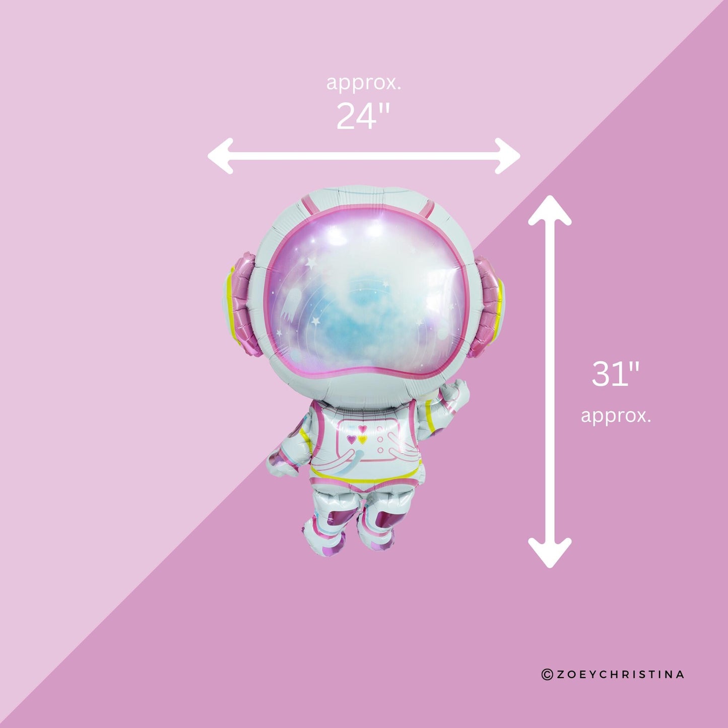 Girl Astronaut Space foil Balloon - Moon Galaxy Birthday Party balloon decorations, Two the Moon decorations for her twinkle bday night
