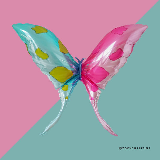 Butterfly Foil Balloon – 40" | Gender Reveal, Baby Shower & Butterfly Party Decor | Garden Party Bridal Shower Brunch decor whimsical