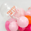 You Had Me at Tequila Balloon – Tequila Sunrise Party Decor | Clear Latex Balloon Pink Orange Print | Fiesta & Bachelorette Exclusive