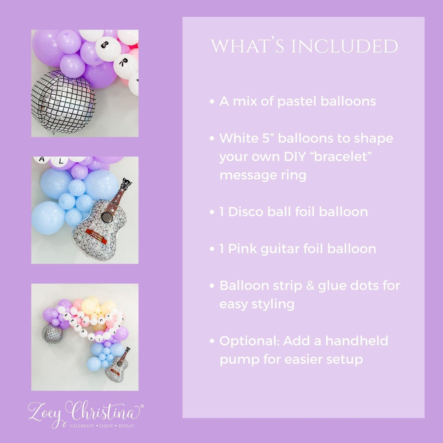 Bridal era Pastel Balloon Garland Kit with DIY Letter Beads, Friendship Bracelet Inspired Party Decor – Bachelorette, Bridal Shower Birthday